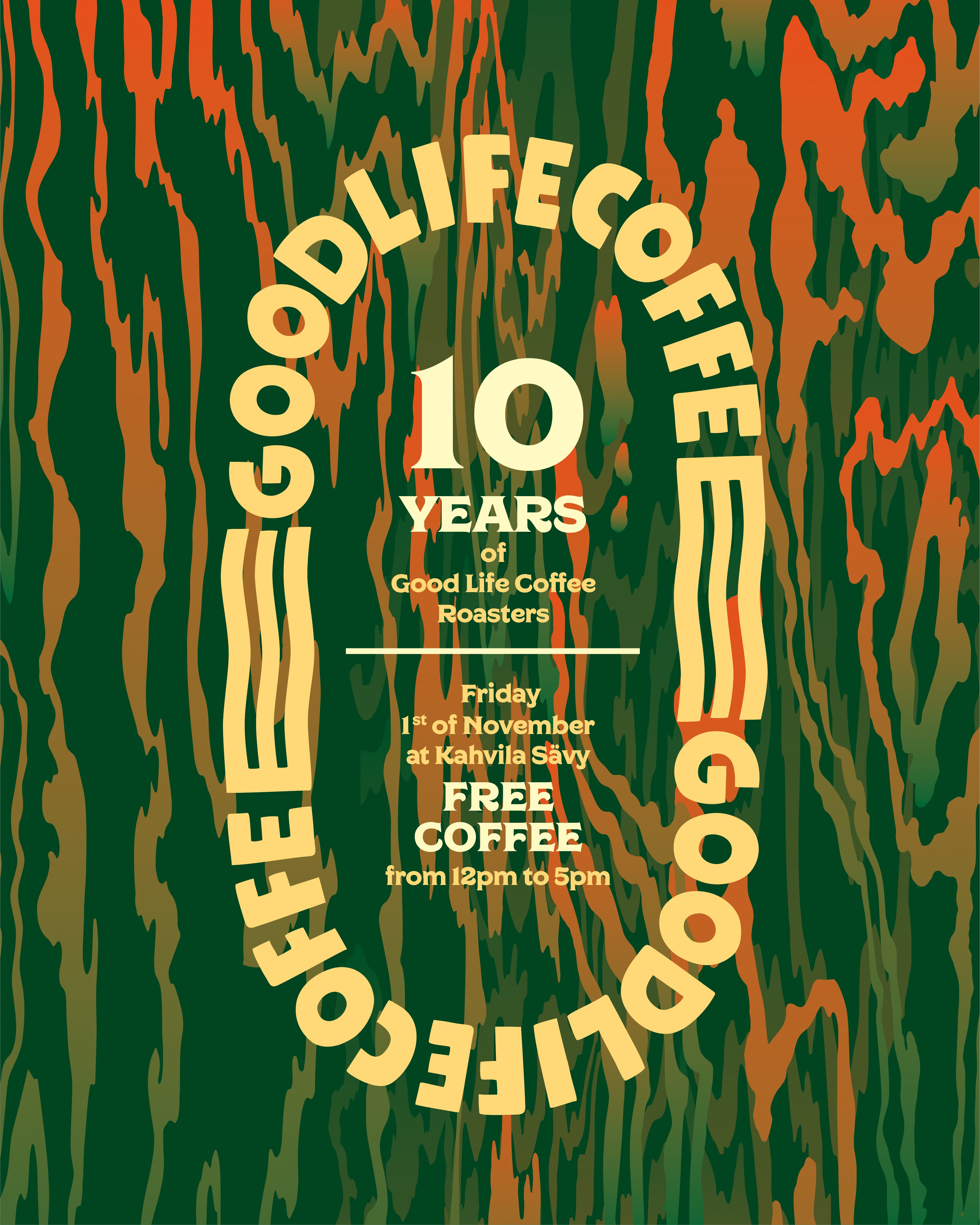 Good Life Coffee Roasters 10 vuotta!